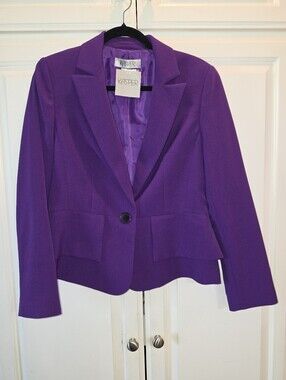 Kasper Purple Blazer Size 6